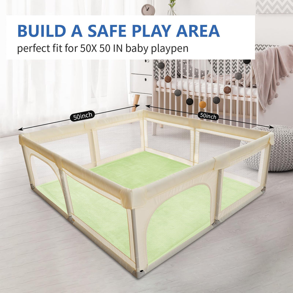 Huloo Sleep 50x50 mat laid on floor as versatile play area.