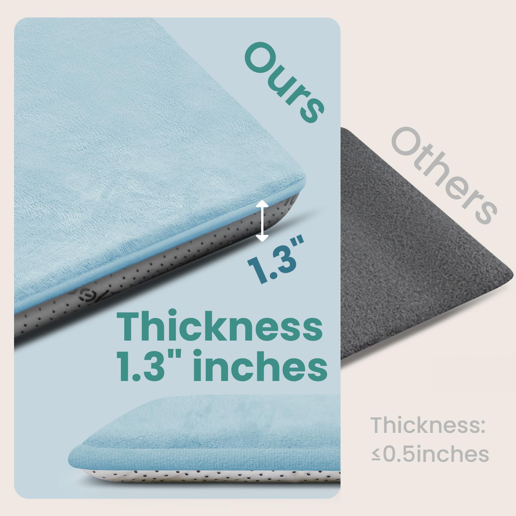 Huloo Sleep play mat with coral velvet water-repellent fabric for easy cleanup