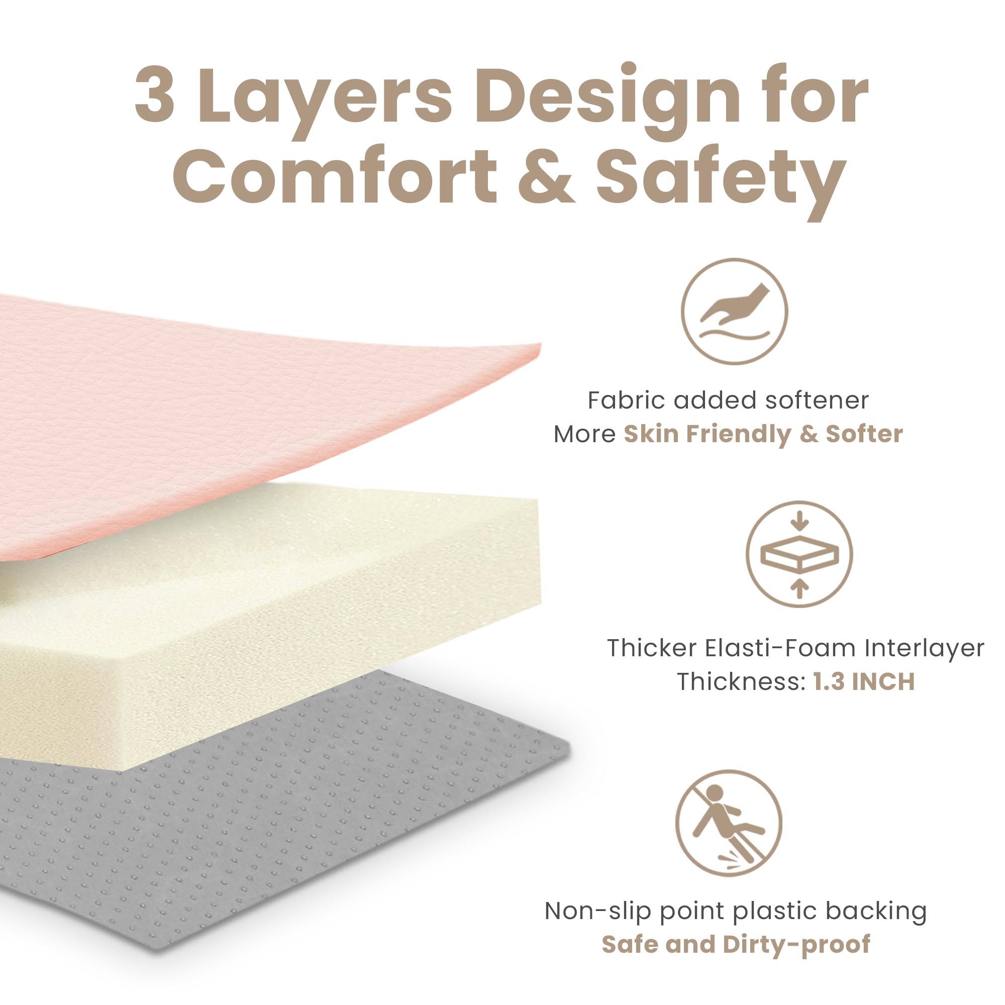 Huloo Sleep easy-clean surface supports quick damp-wipe maintenance for busy parents.