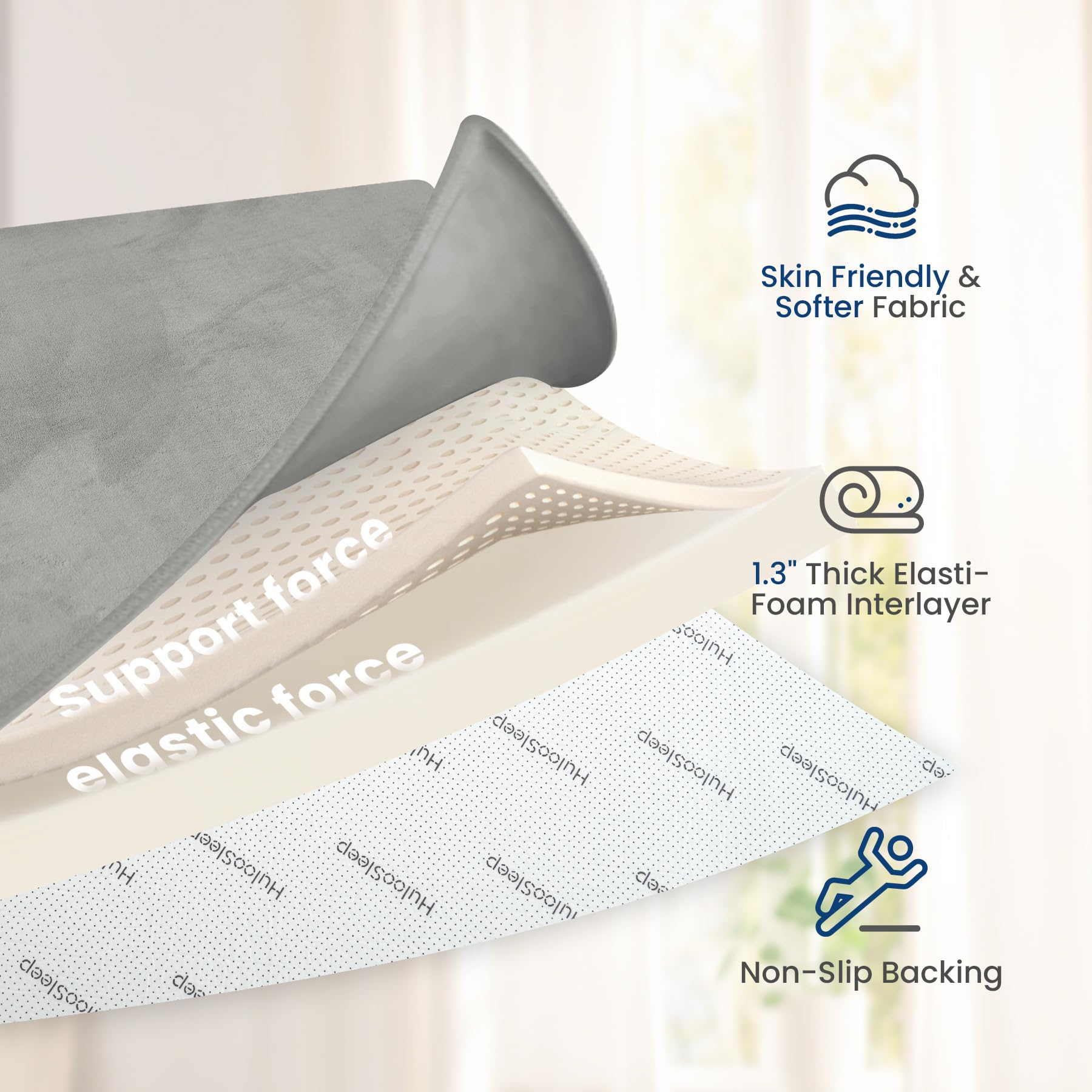 Huloo Sleep easy-clean mat simplifies mess cleanup after meals.