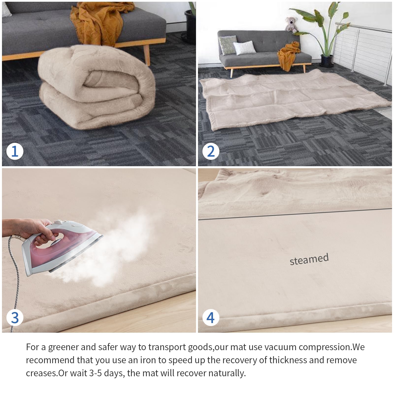 Huloo Sleep mat is floor-heating compatible for cozy sessions.
