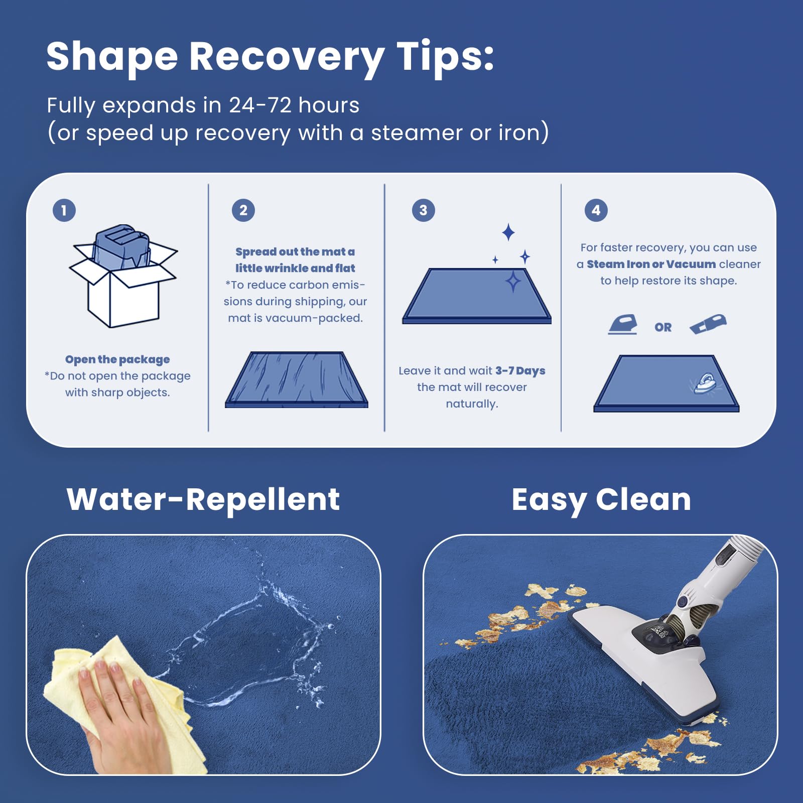 Huloo Sleep mat folded for storage demonstrates easy roll-and-store design.