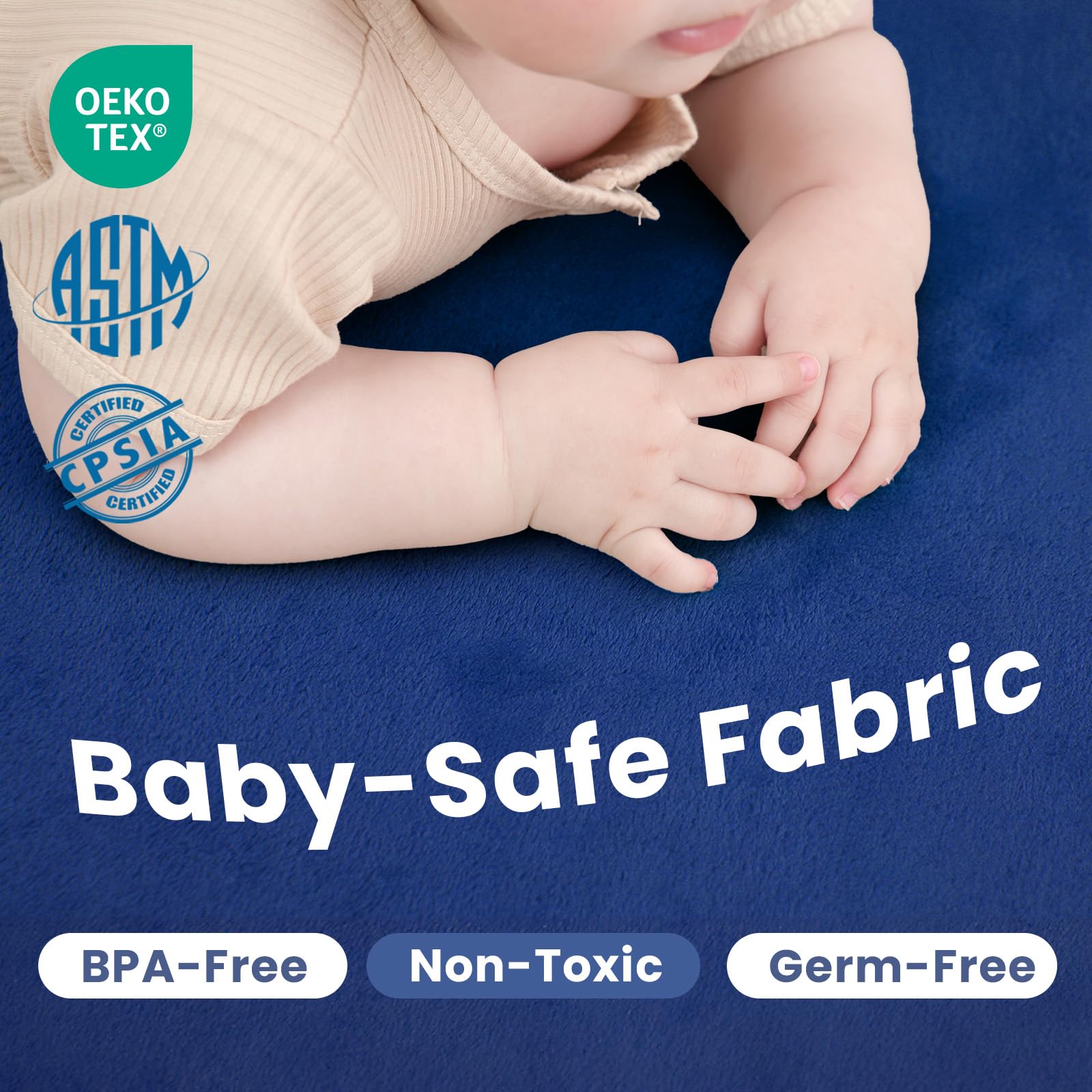 Huloo Sleep Baby Play Mat ideal for living room yoga and family lounging.