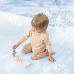 Huloo Sleep memory foam close-up shows plush cushioning ideal for crawlers