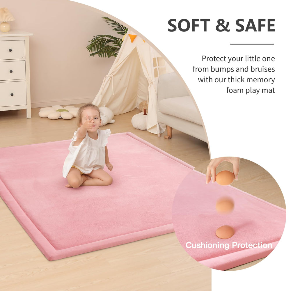 Huloo Sleep non-slip surface keeps mat in place during active play.