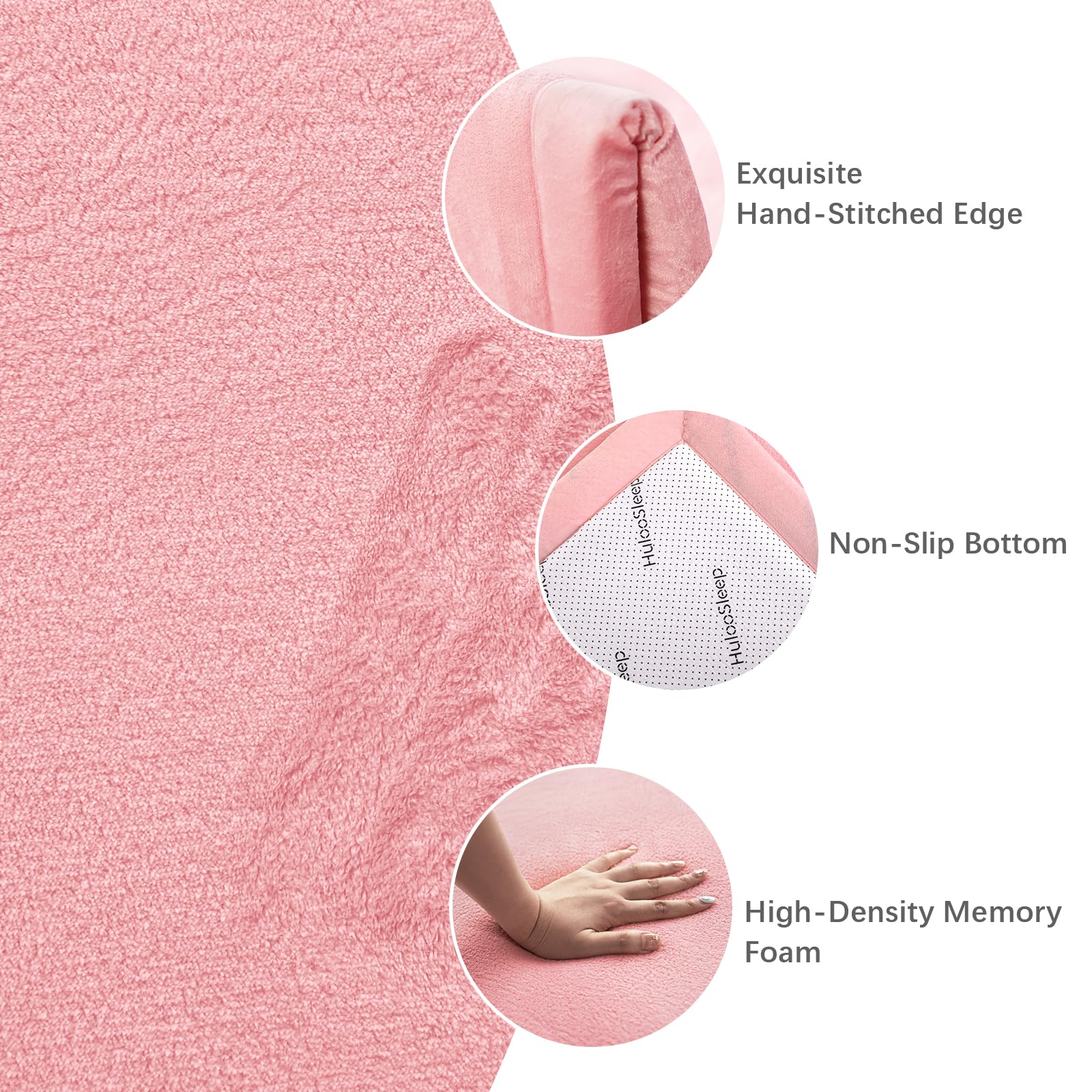 Huloo Sleep pink mat folded for easy storage and space-saving
