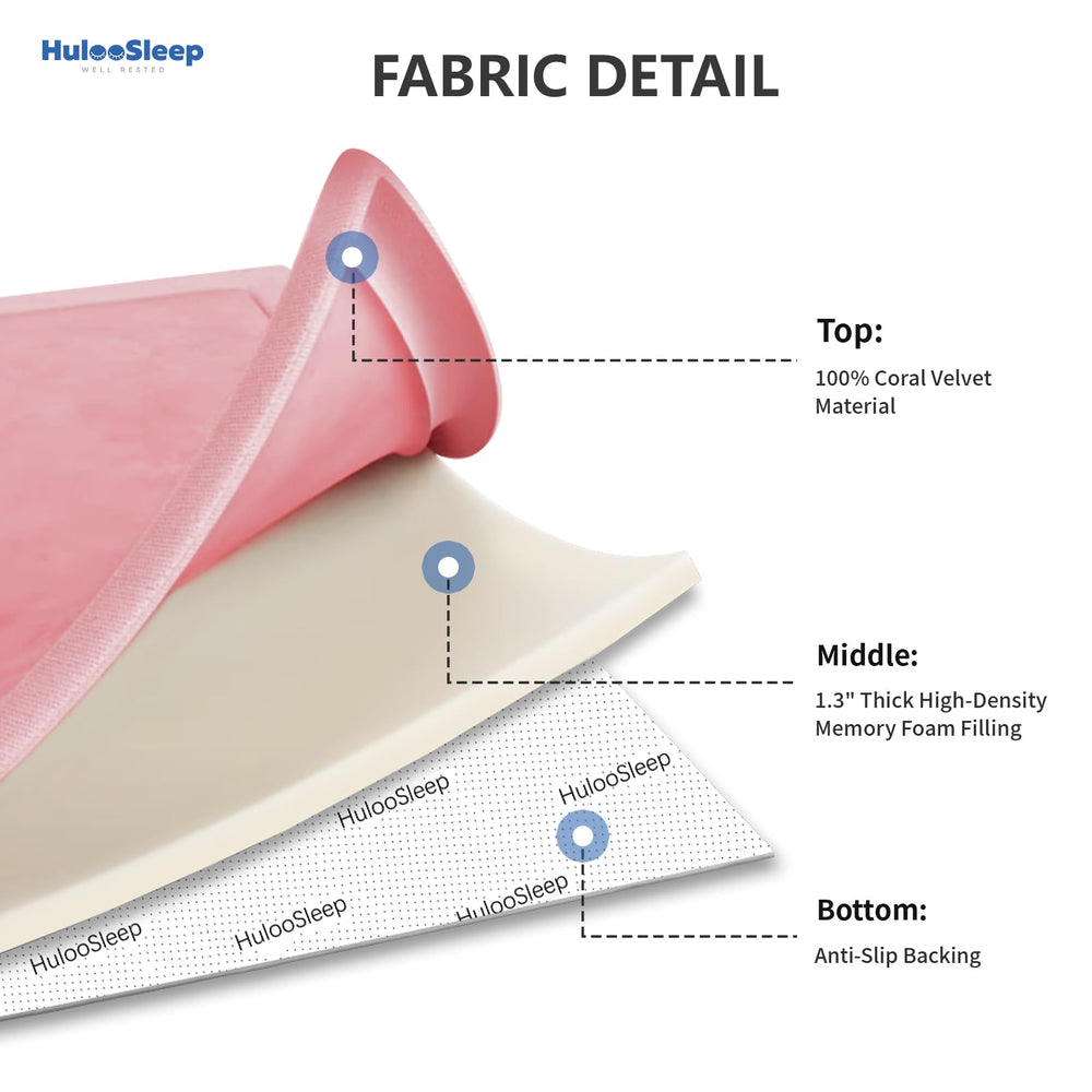 Huloo Sleep tummy time mat in pink supports early movement