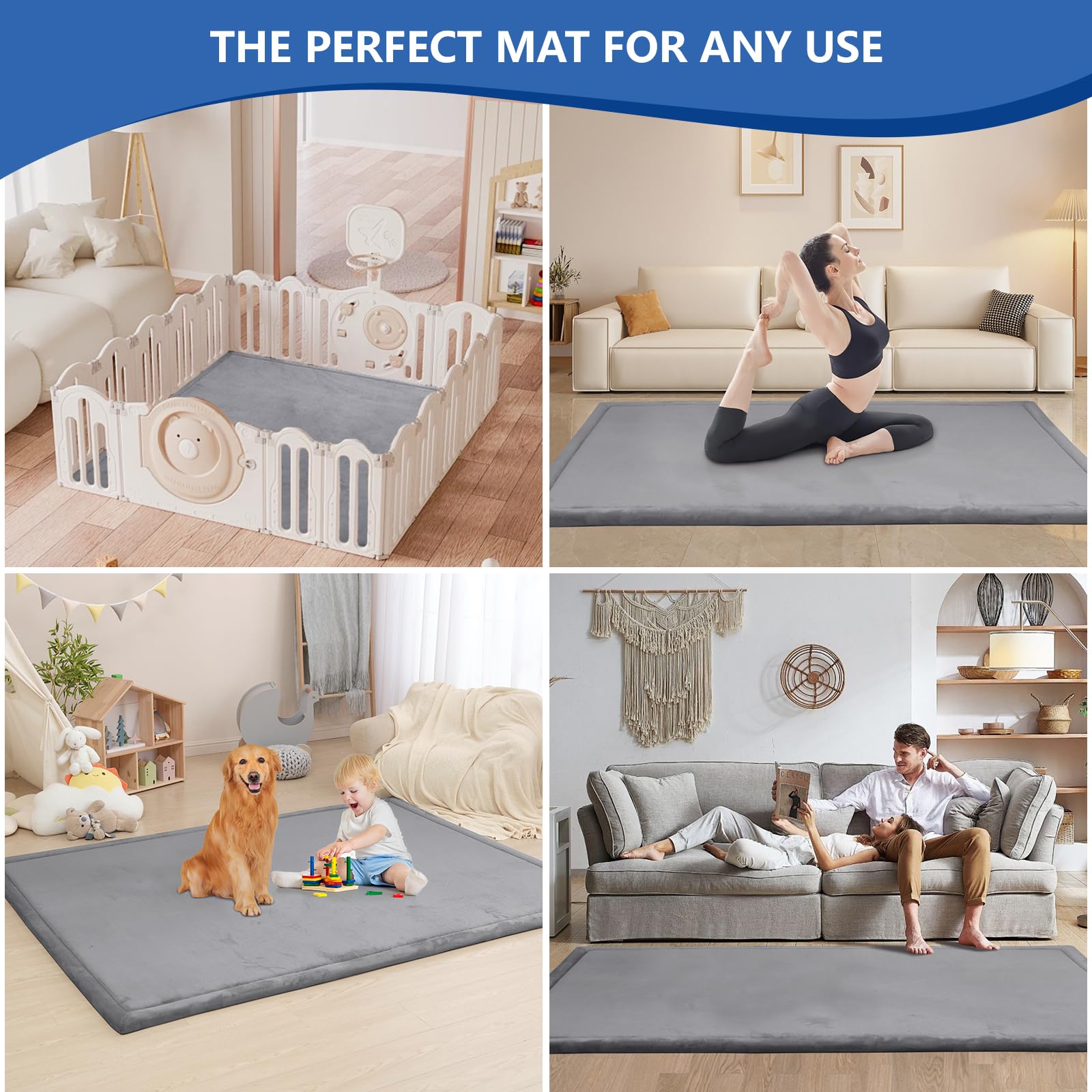 Huloo Sleep safety testing label on mat emphasizes cushioning and CPSIA/ASTM compliance