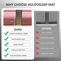 Huloo Sleep Tatami-style pink design adds cozy playroom texture.