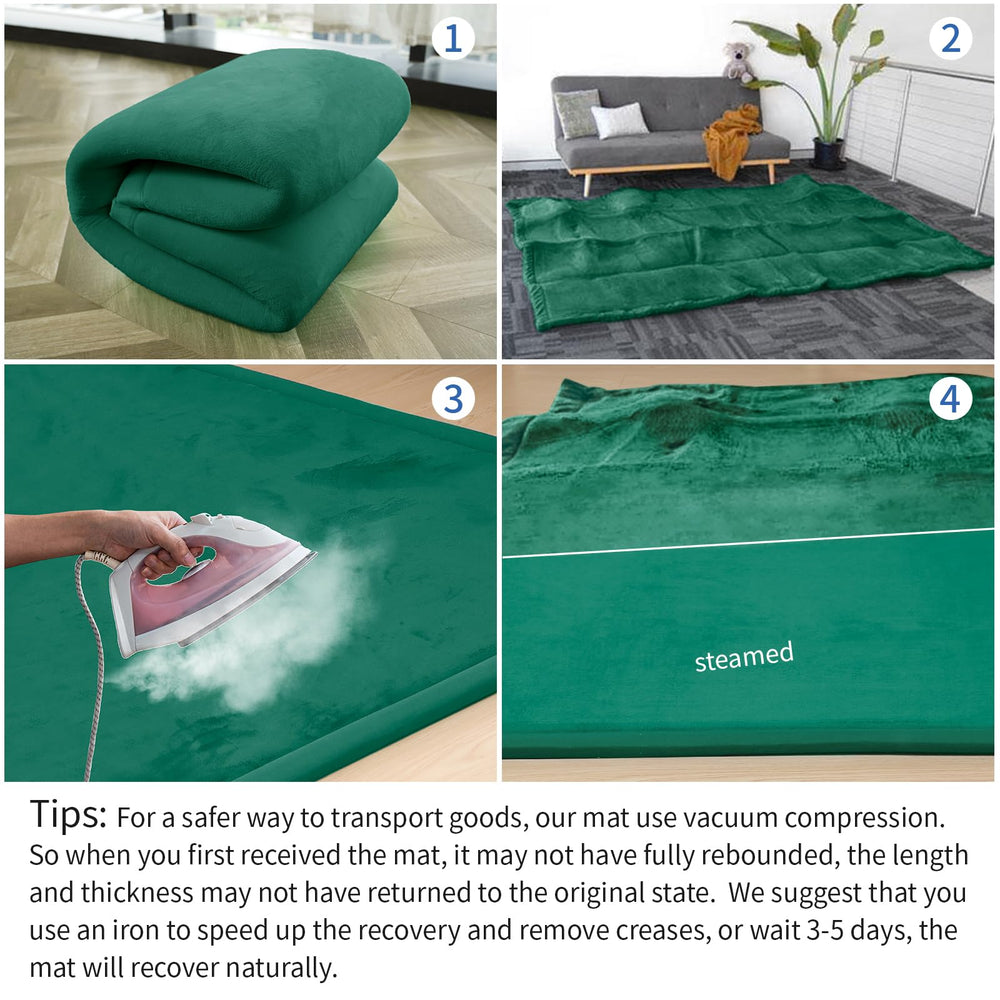 Huloo Sleep Baby Play Mat tatami-style in living room
