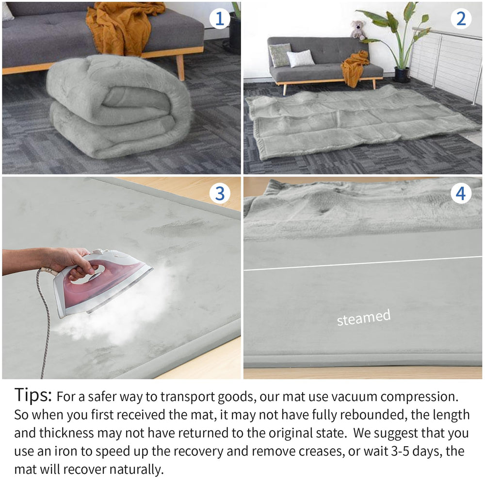 Huloo Sleep extra-large mat fits generous play spaces.