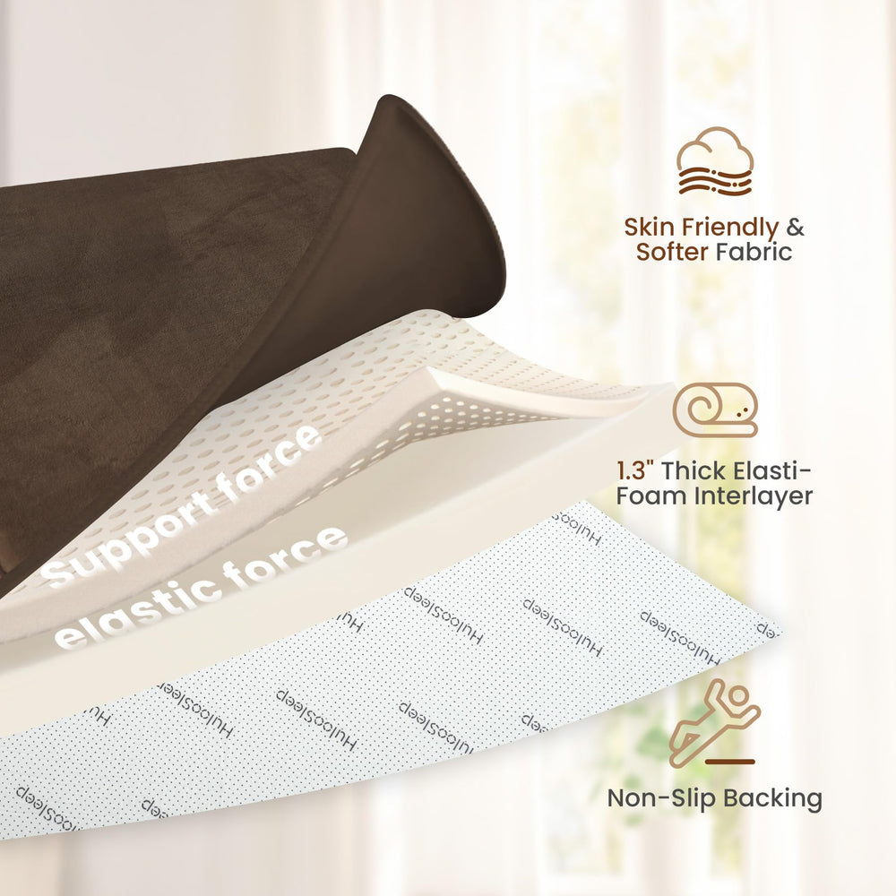 Huloo Sleep coral velvet easy-clean texture with wipe-down care.