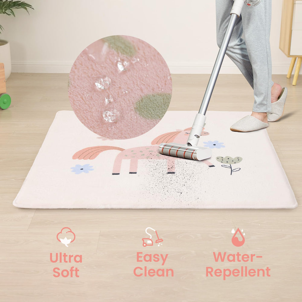 Huloo Sleep easy-clean wipe-down surface simplifies spill cleanup