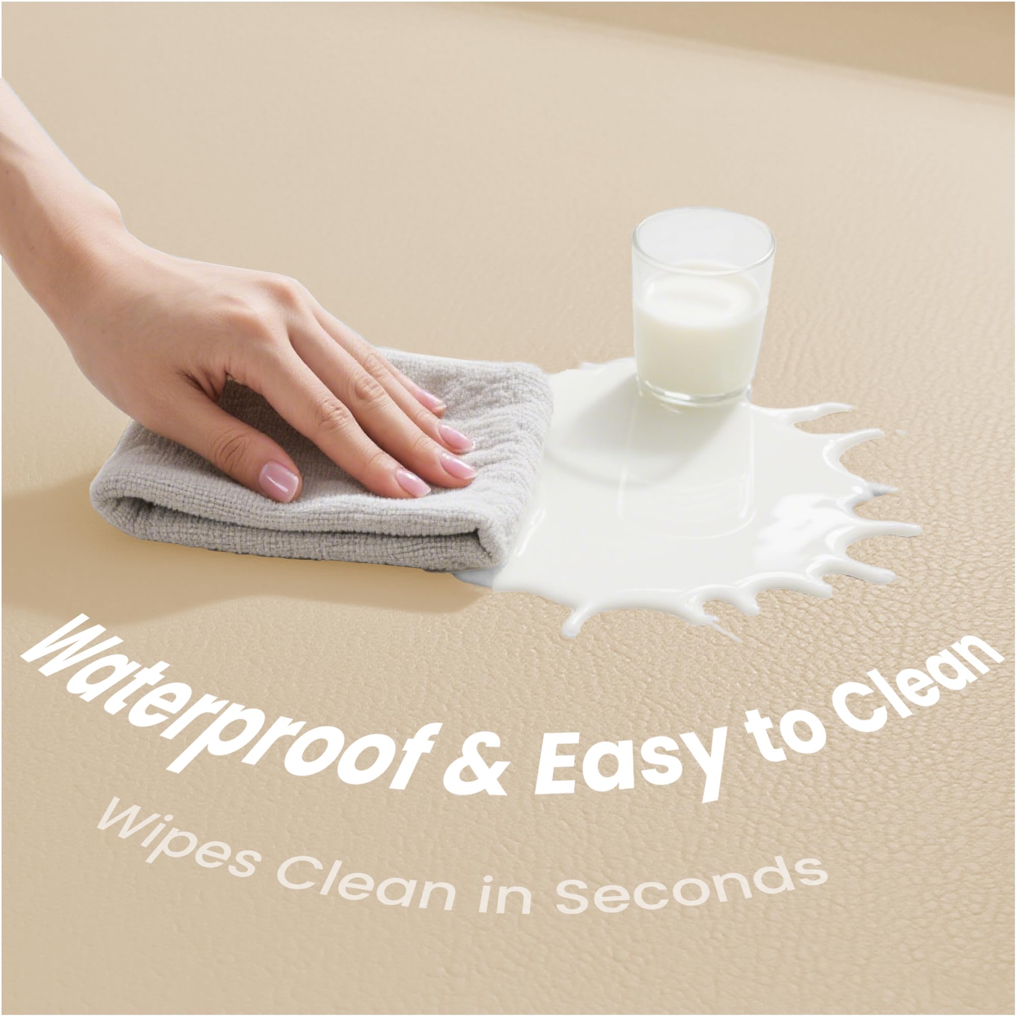 Huloo Sleep easy-clean surface ready for spills and messes