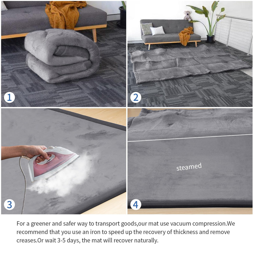 Huloo Sleep Extra Large Play Mat creates generous, safe play areas in rooms.