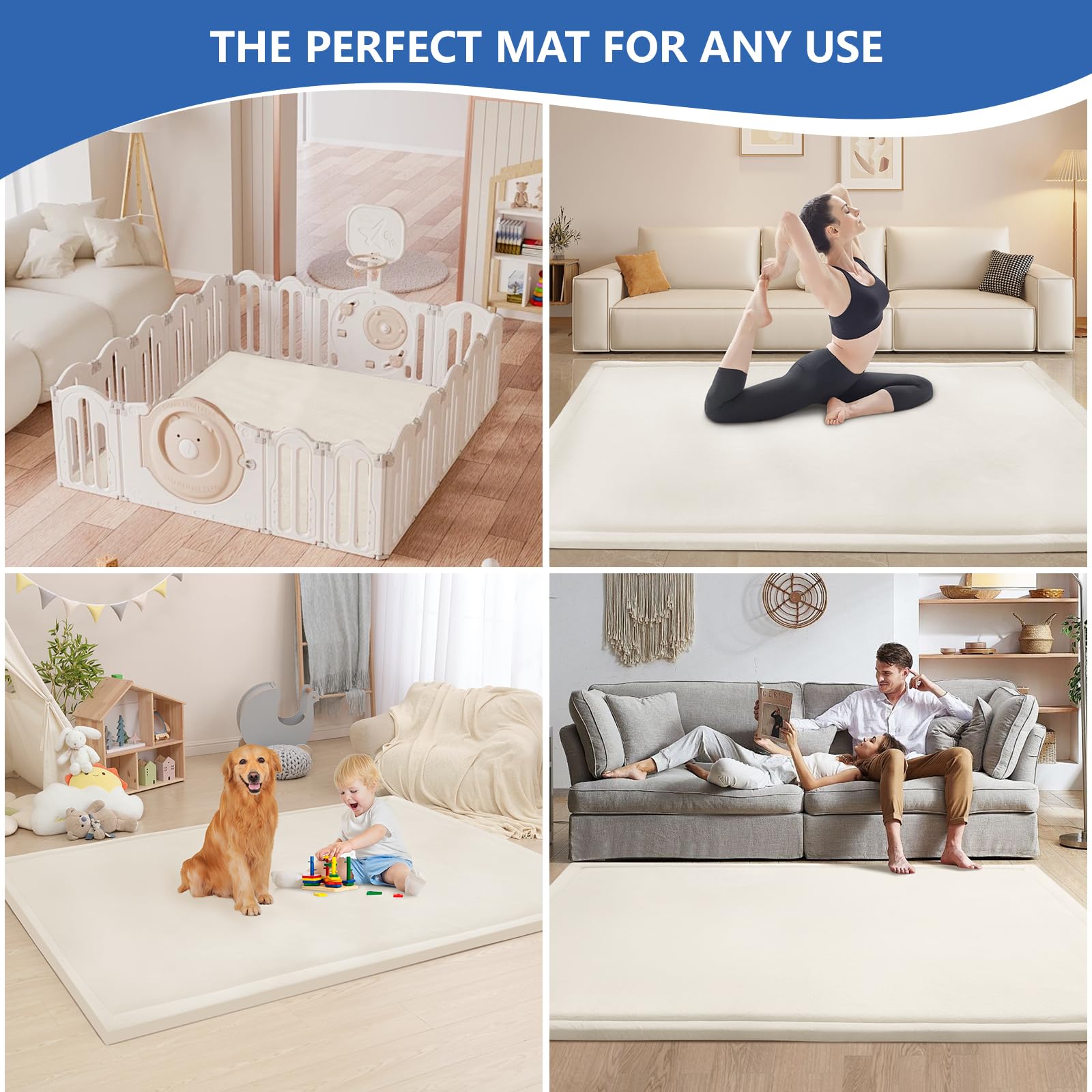 Huloo Sleep floor-heating compatible mat provides cozy warmth for relaxation.