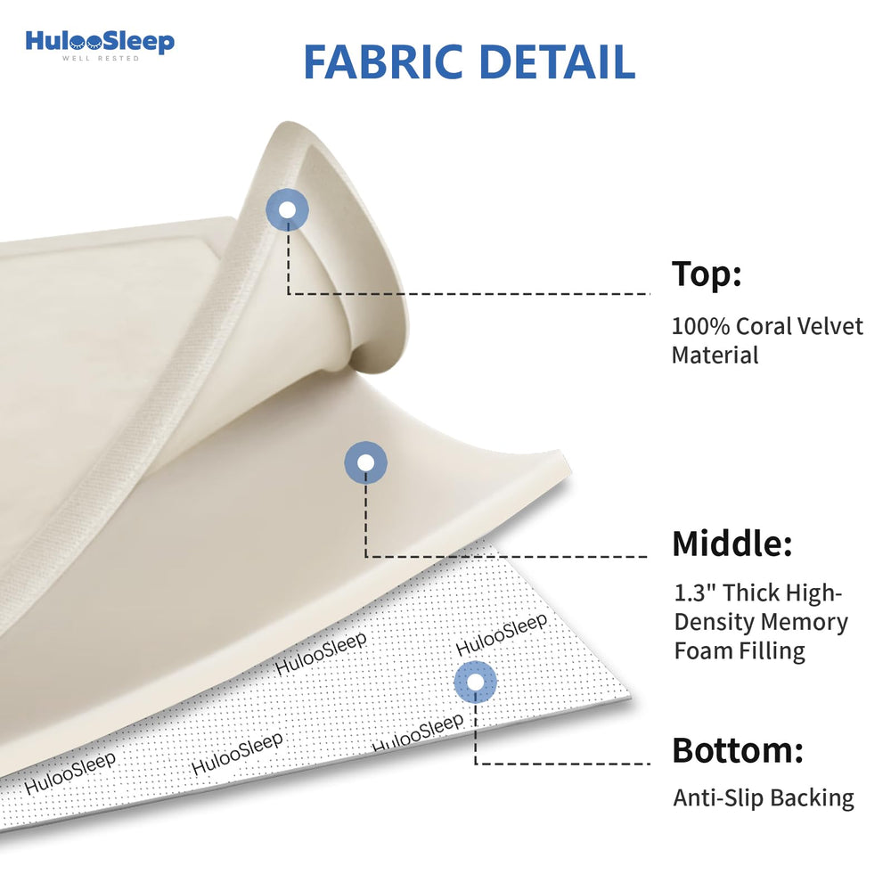 Huloo Sleep cream play mat provides floor protection and noise absorption during play