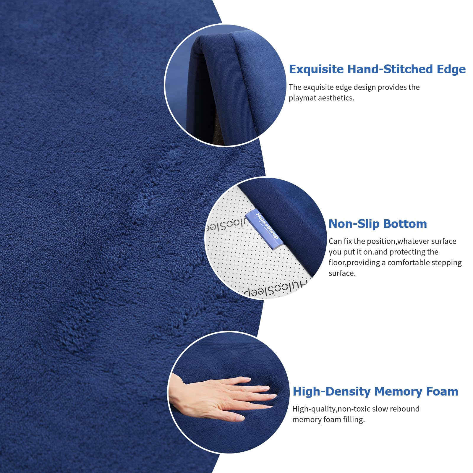 Huloo Sleep oversized mat creating a large play area