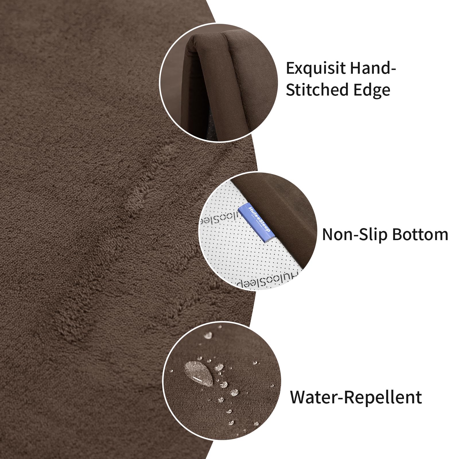 Huloo Sleep memory foam 1.3-inch thick provides plush support for crawlers.
