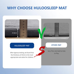 Huloo Sleep memory foam 1-3 inch thick cushion for tummy time.