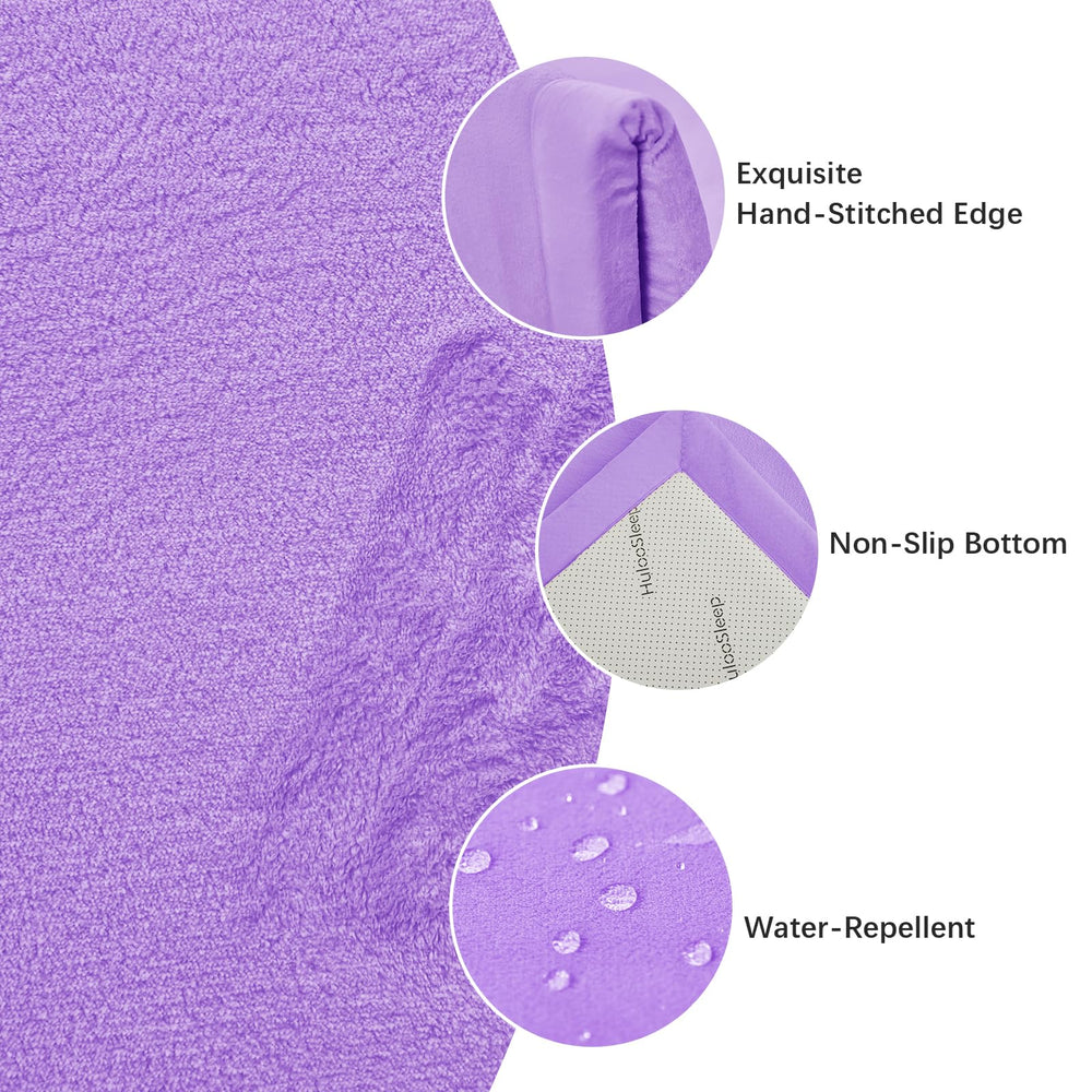 Huloo Sleep memory foam 1.3-inch mat cushions crawls with gentle rebound.
