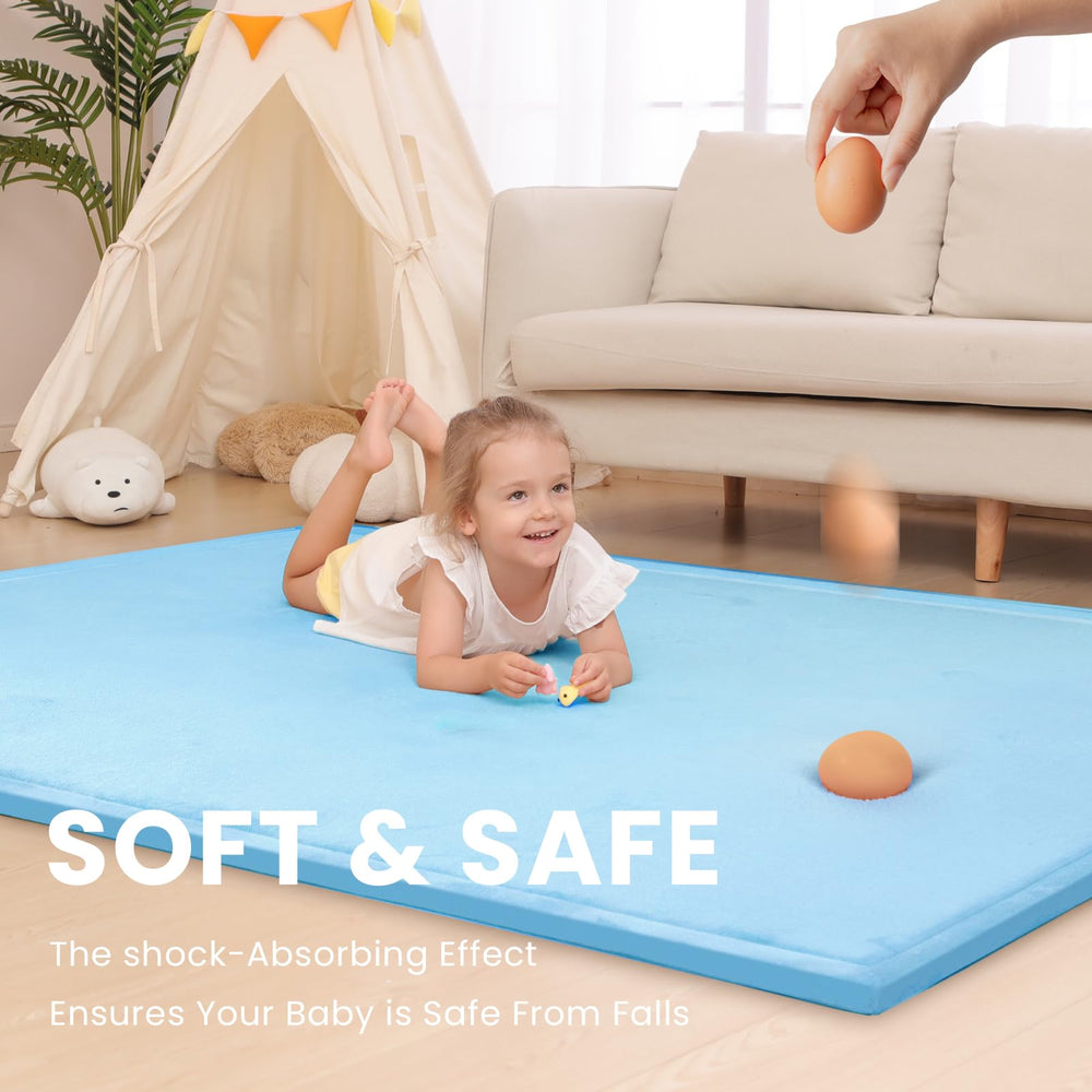 Close-up of Huloo Sleep memory foam showing 1.3 inch thickness