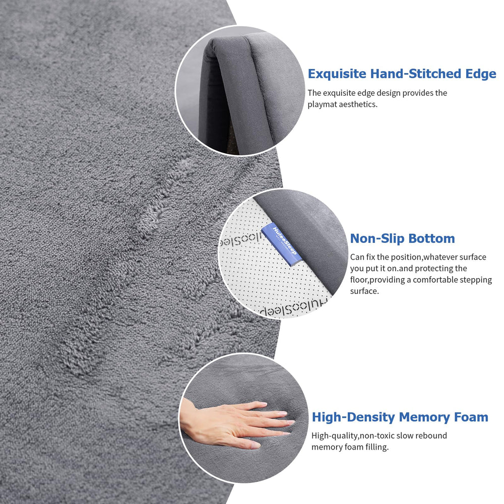 Huloo Sleep non-slip baby play mat keeps little ones safe.