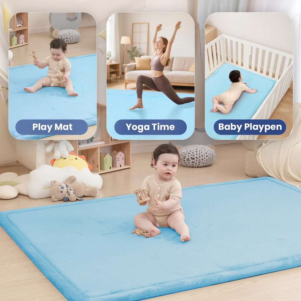 Non-slip bottom grip on Huloo Sleep play mat