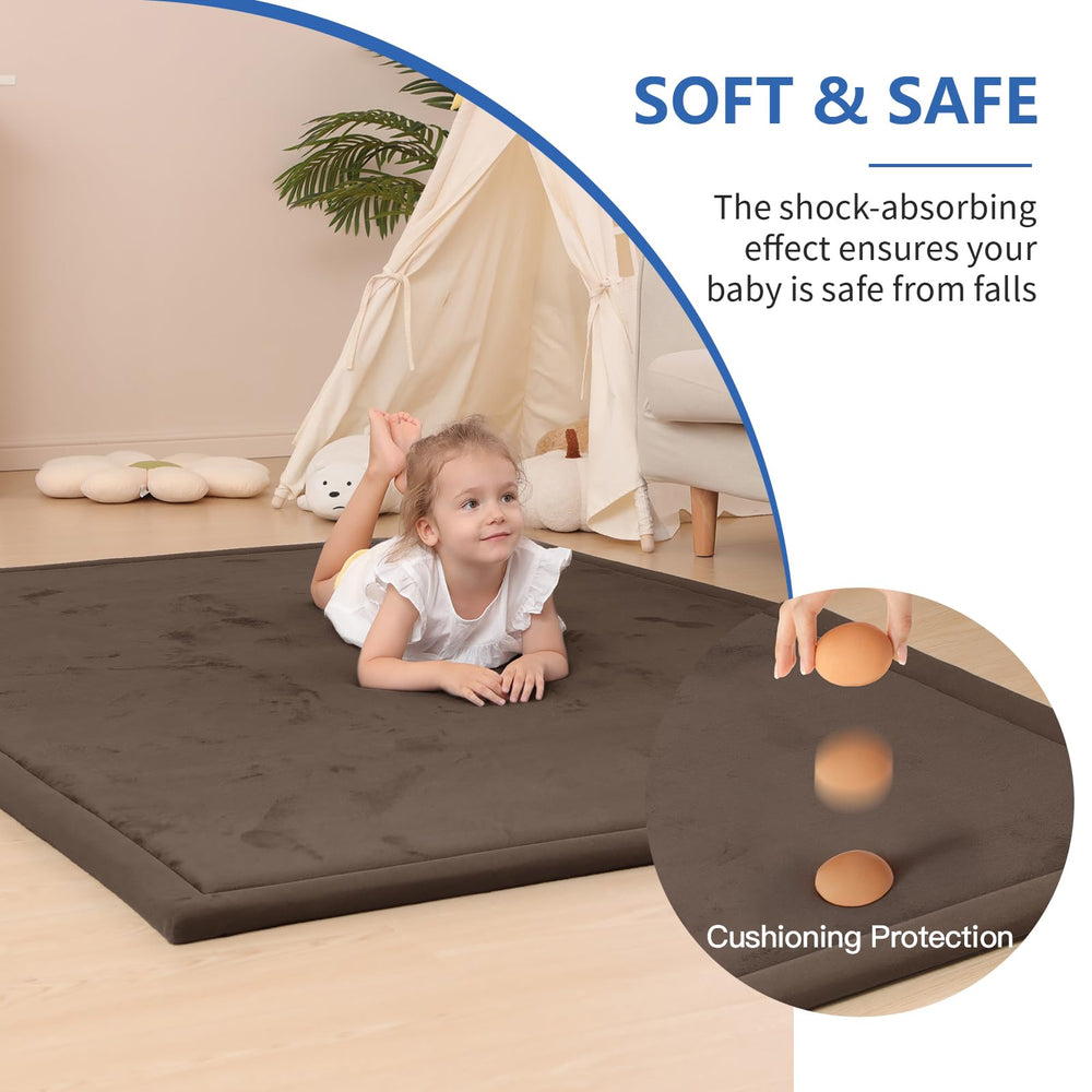 Huloo Sleep non-slip bottom keeps crawlers safe during playtime.