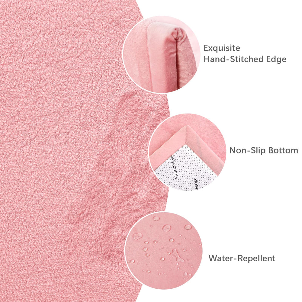 Huloo Sleep play mat coral velvet finish offers soft cozy surface