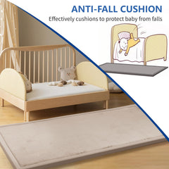 Huloo Sleep Play Mat foam detail highlights thick cushion for gentle landings