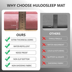Huloo Sleep play mat non-slip bottom keeps play area stable
