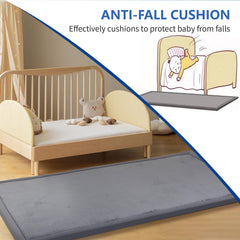 Huloo Sleep Play Mat non-slip surface keeps babies secure during crawling and tummy time.