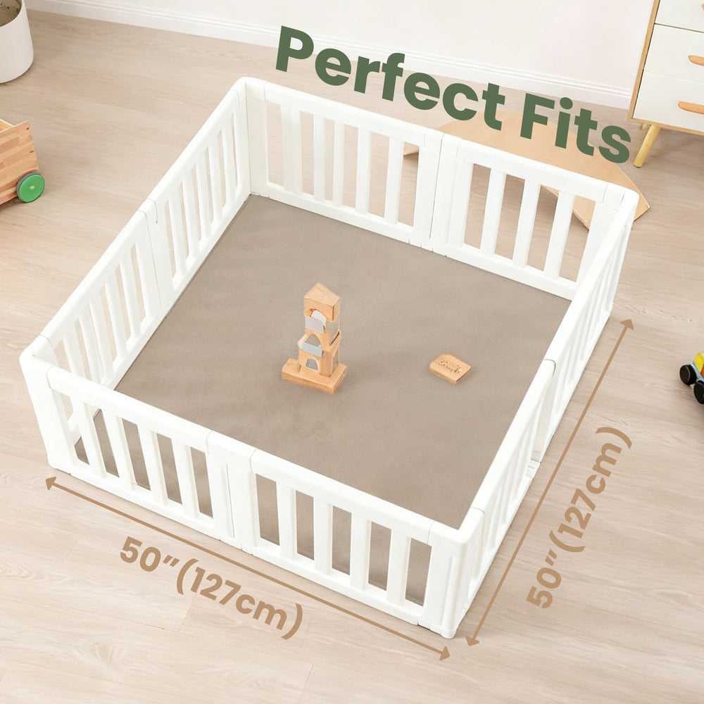 Huloo Sleep play mat water-repellent coral-velvet fabric aids spill cleanup.