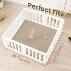 Huloo Sleep play mat water-repellent coral-velvet fabric aids spill cleanup.