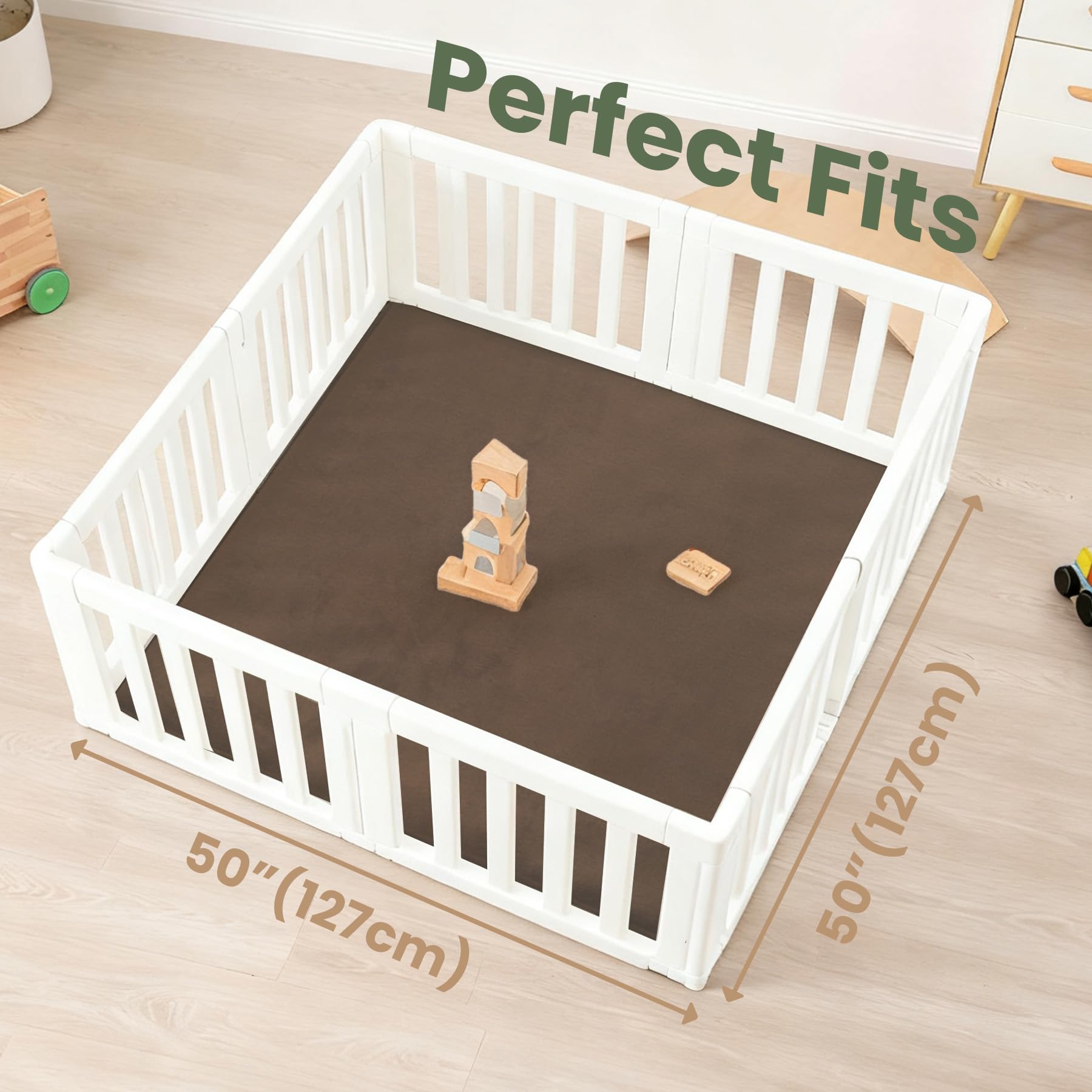 Huloo Sleep play mat water-repellent coral velvet ready for quick spill cleanup.