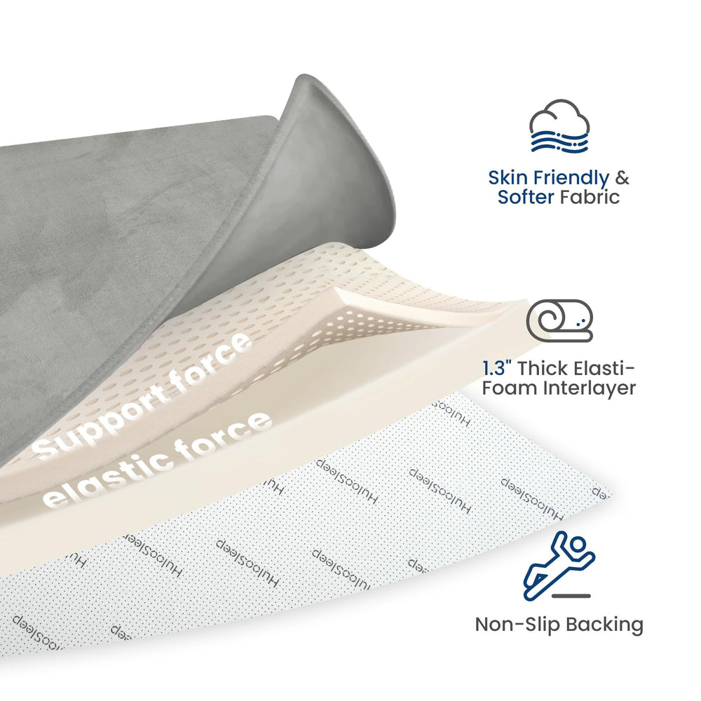 Huloo Sleep spill-cleaning demo illustrates easy wipe-down maintenance