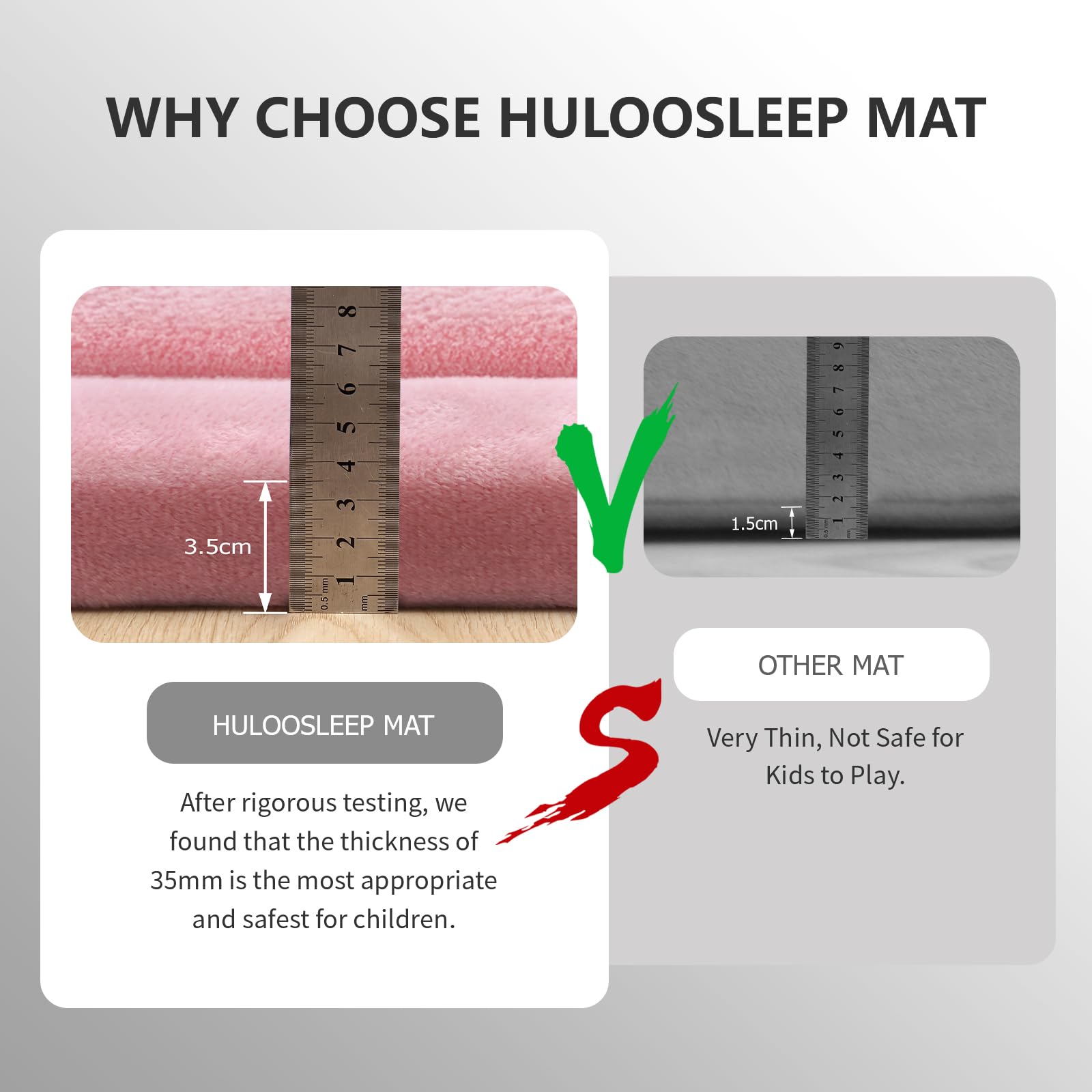 Huloo Sleep tatami-style mat enhances living room decor for yoga and crawling.