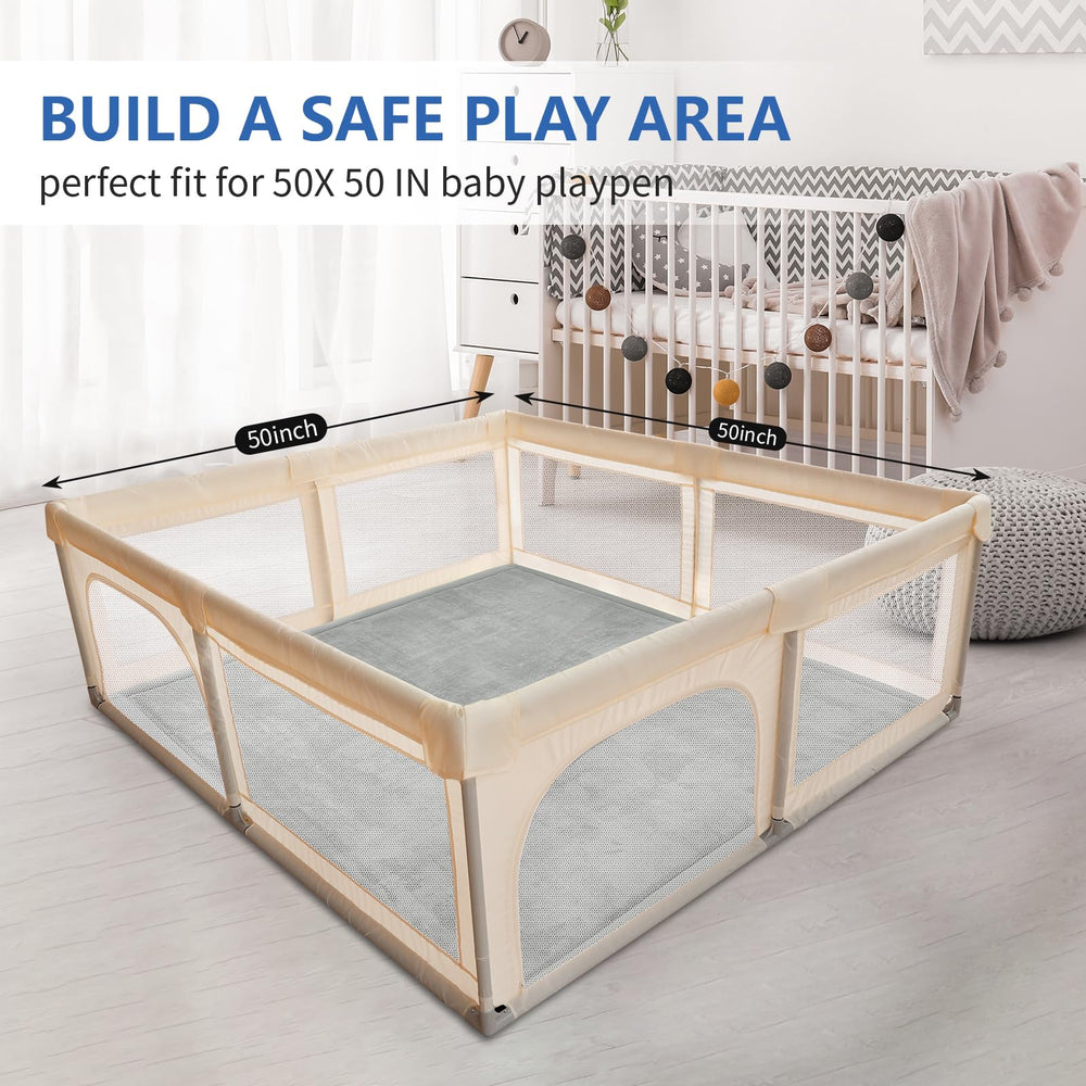 Huloo Sleep tummy-time mat offers soft cushioning for early crawlers.