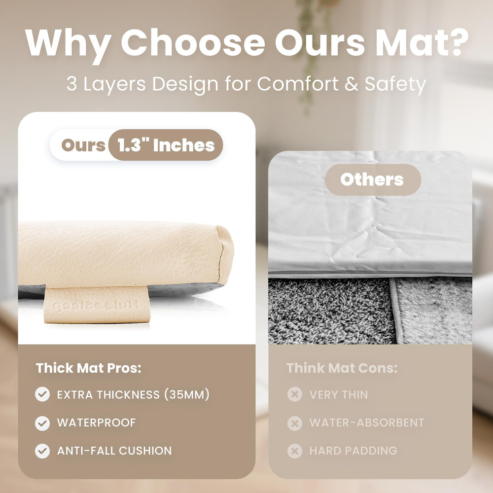 Huloo Sleep vegan leather waterproof surface ideal for quick cleanup