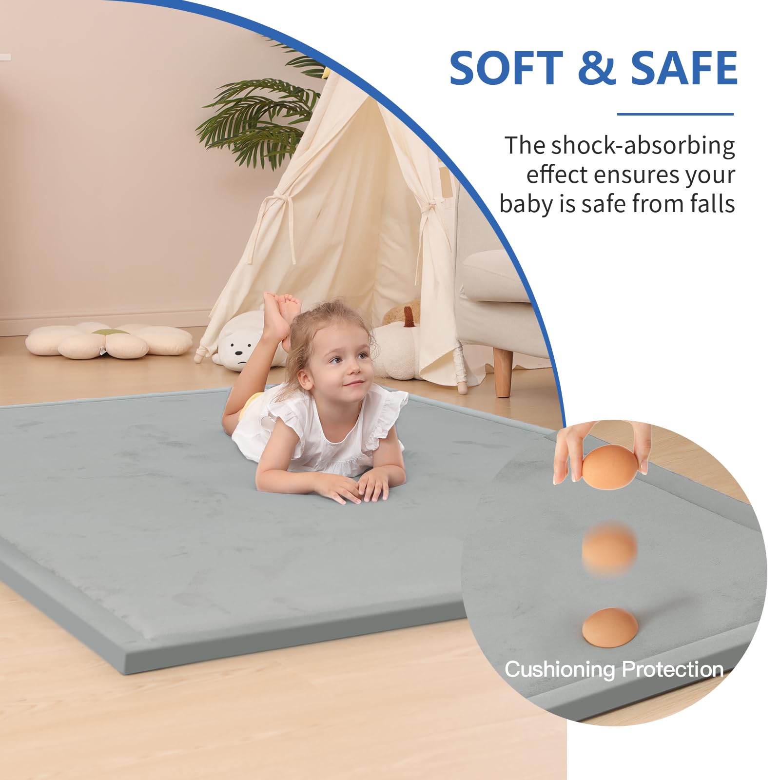 Huloo Sleep water-repellent coral velvet surface for easy cleaning.