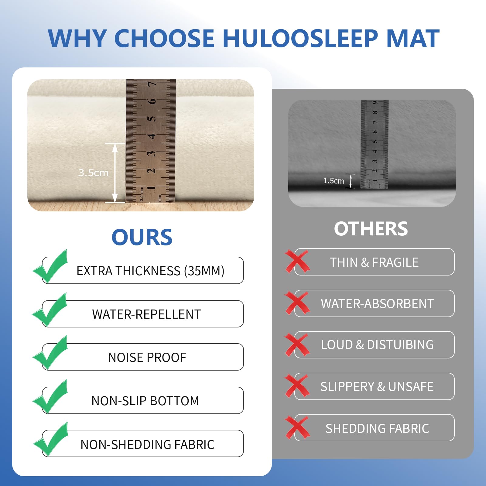 Huloo Sleep yoga-tatami mat illustrates versatile, floor-friendly comfort.