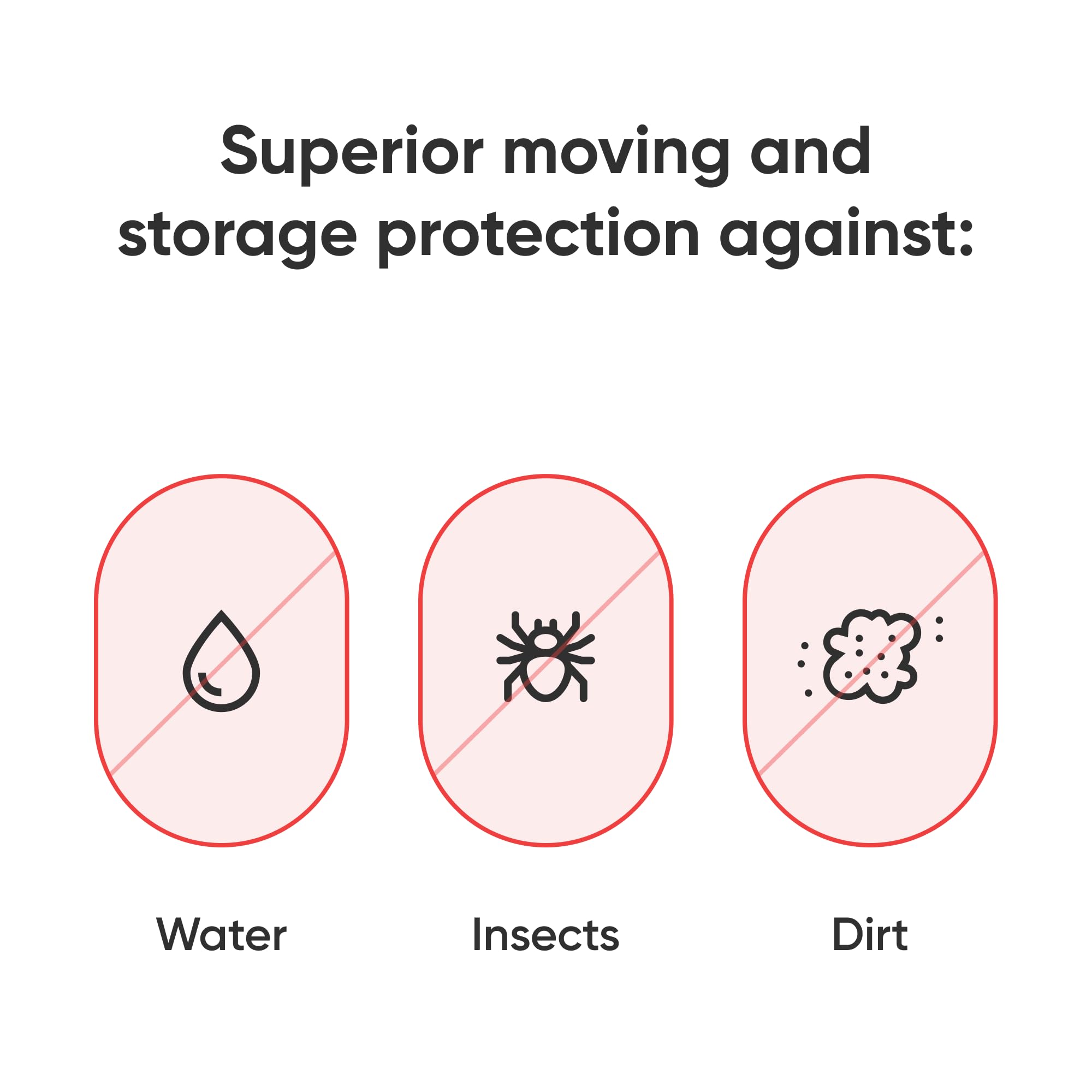 Hulsky stroller bag guards against dust and insects during moves.