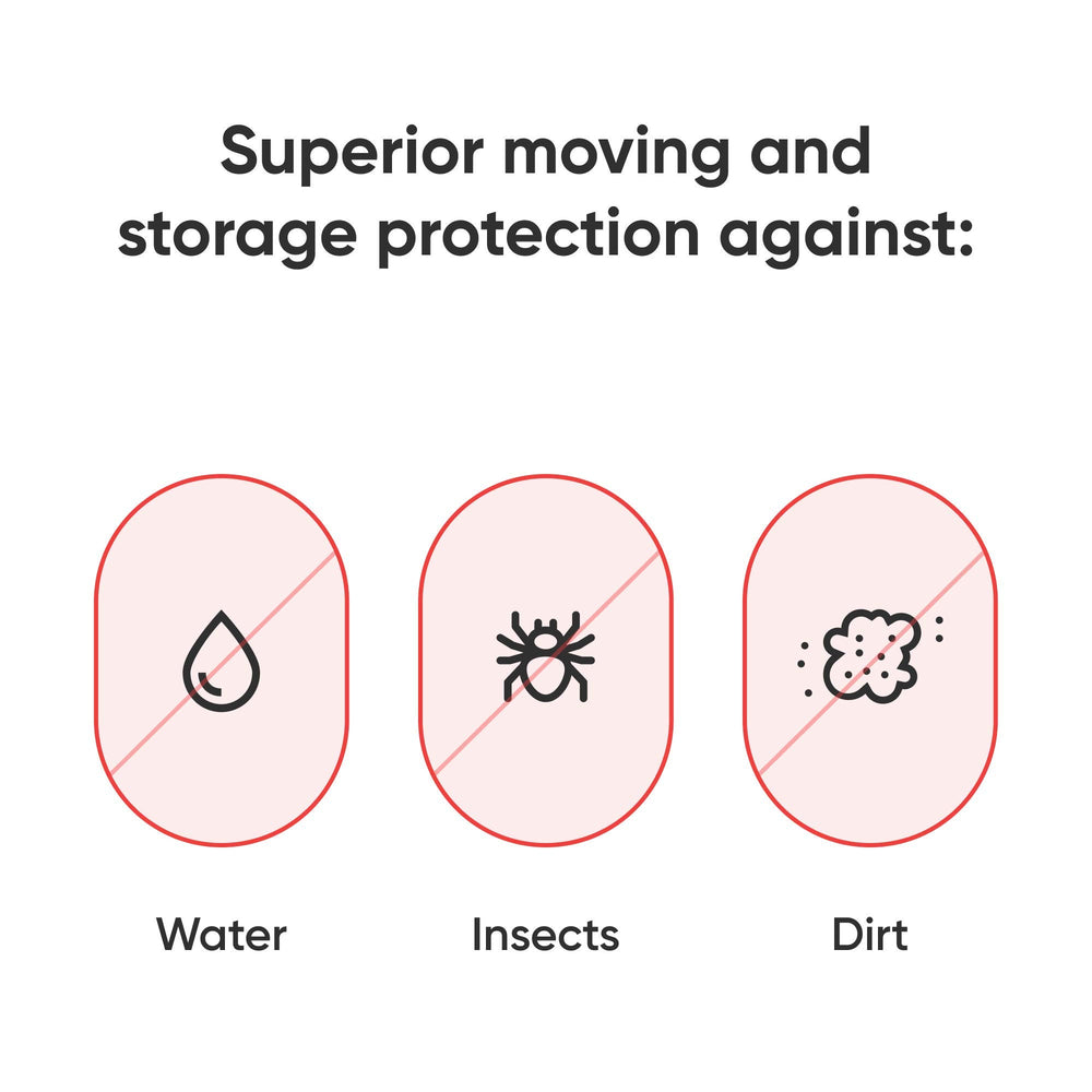 Hulsky bag offers extra tear resistance for durable moving protection.