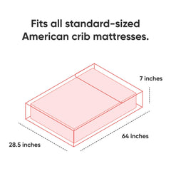 Hulsky crib mattress bag waterproof seal helps protect from spills and dust.