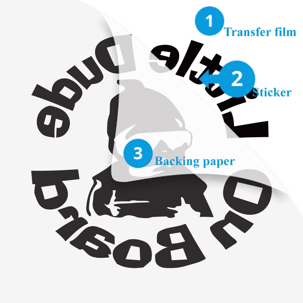 HungMieh car window application sticker demonstrates easy placement on glass surfaces.