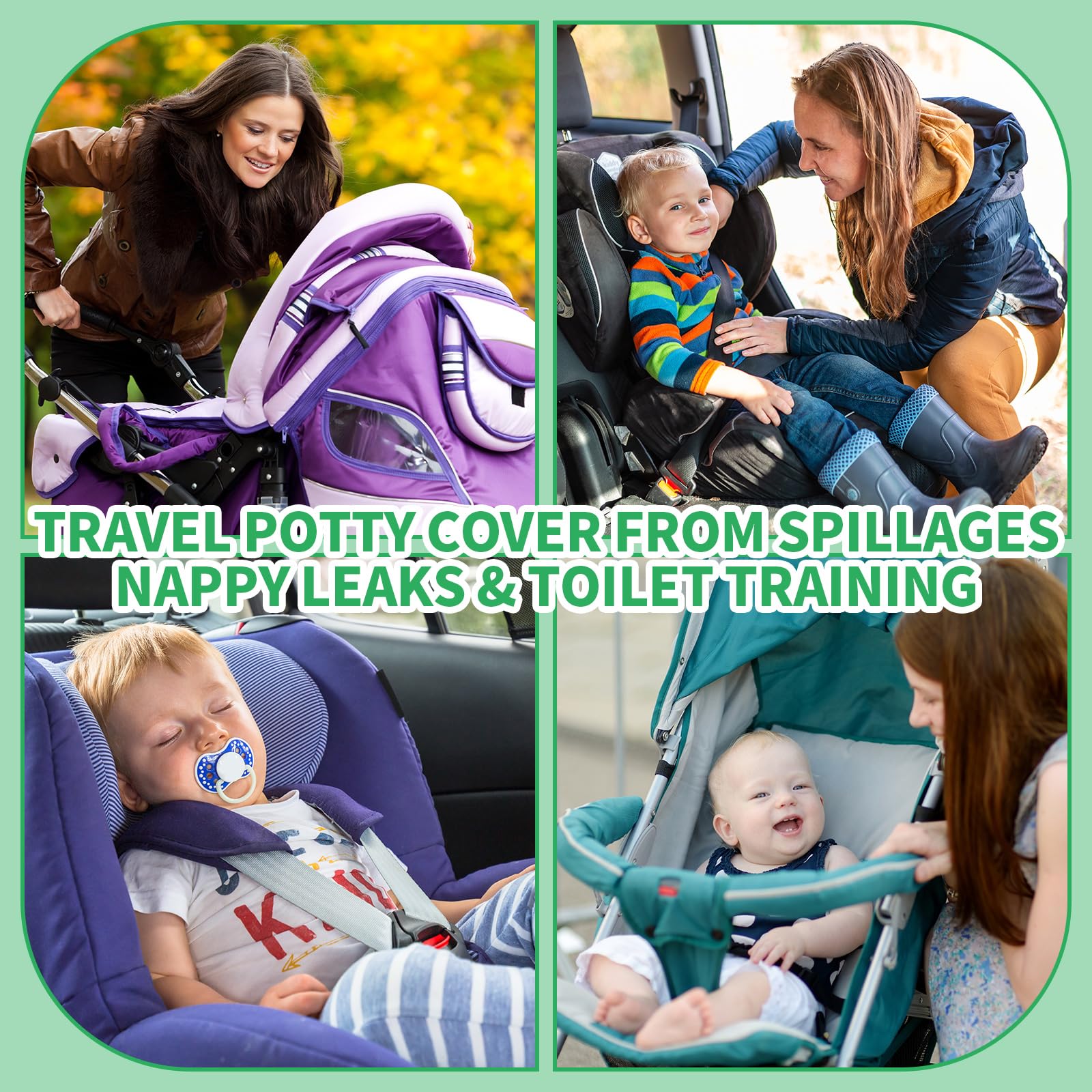HunnmingRe baby-friendly design fits most strollers and car seats.