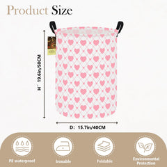 HUNRUNG canvas laundry hamper large capacity shown, ideal for clothes and towels.