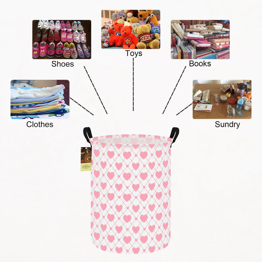 HUNRUNG collapsible storage bin flat-fold demonstrates space-saving design.