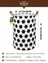 HUNRUNG Laundry Hamper canvas fabric detail highlights durable, lightweight construction.